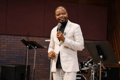 Pastor preaching at Valley of Oaks Church
