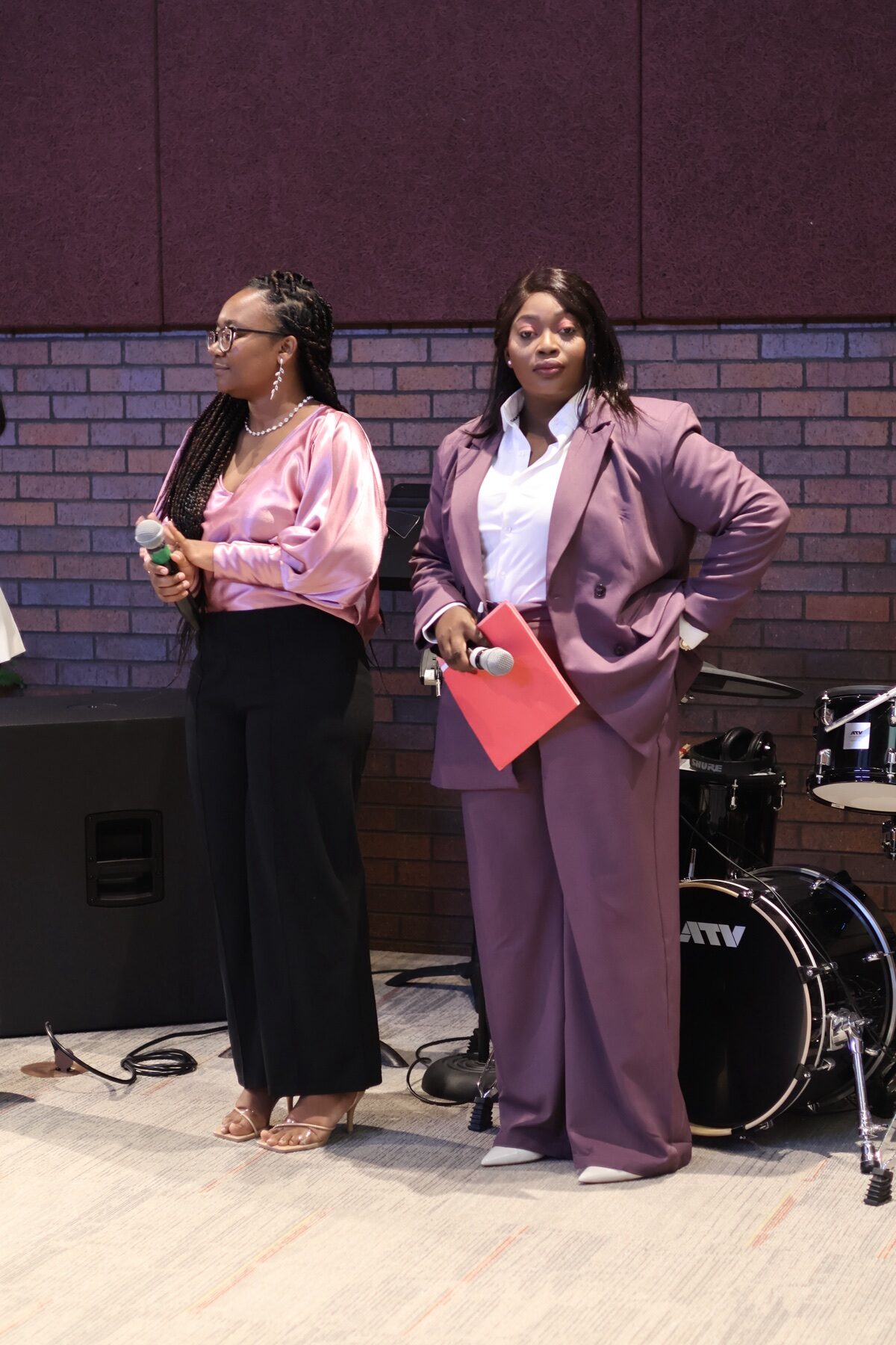 Women leading a church presentation at Valley of Oaks Church