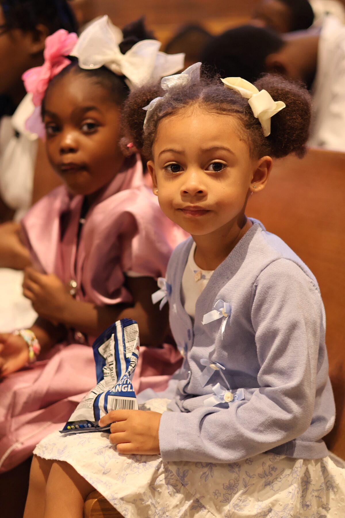 Young girls gathered at Valley of Oaks Church