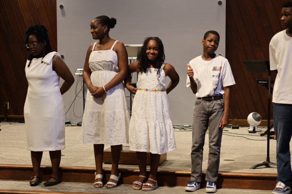 Young people standing together at Valley of Oaks Church