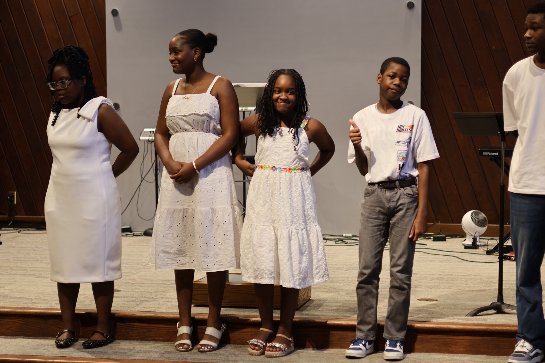 Young people standing together at Valley of Oaks Church