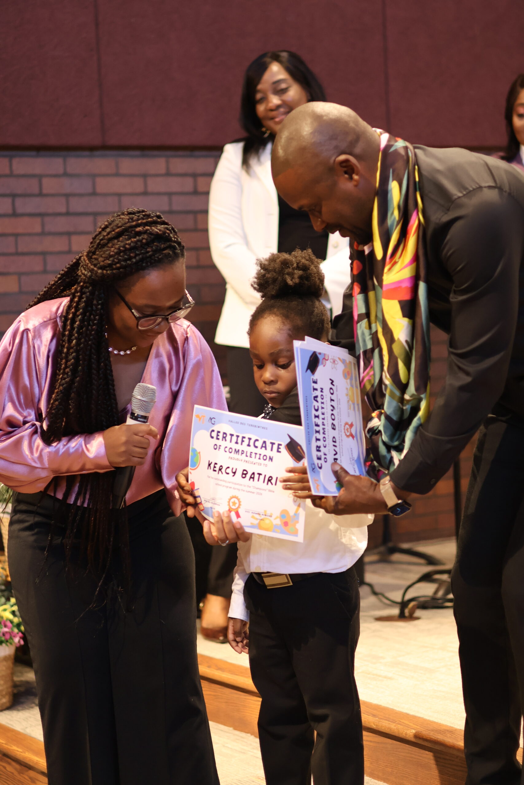Church summer school certificate celebration